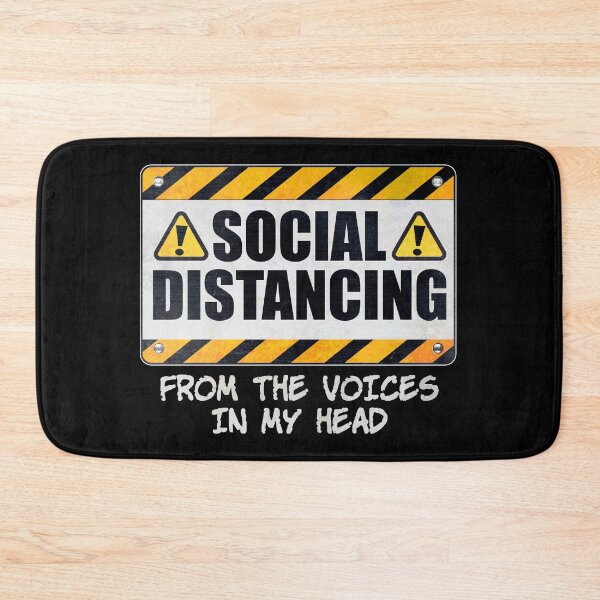Item preview, Social Distancing from the Voices In My Head designed and sold by wheedesign.
