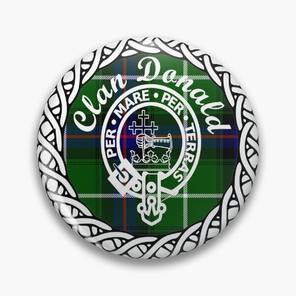 Item preview, Donald, MacDonald, McDonald Scottish Clan surname last name tartan crest badge designed and sold by BagTown Clans.
