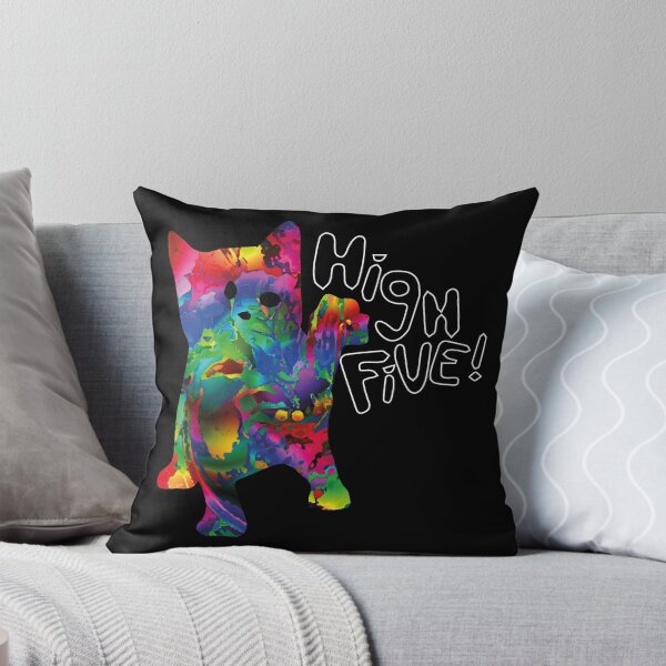 Item preview, Psychedelic Crazy Cat High Five designed and sold by xagta10.