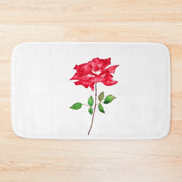 Item preview, hand painted red rose flower watercolor  designed and sold by SelenePaintings .