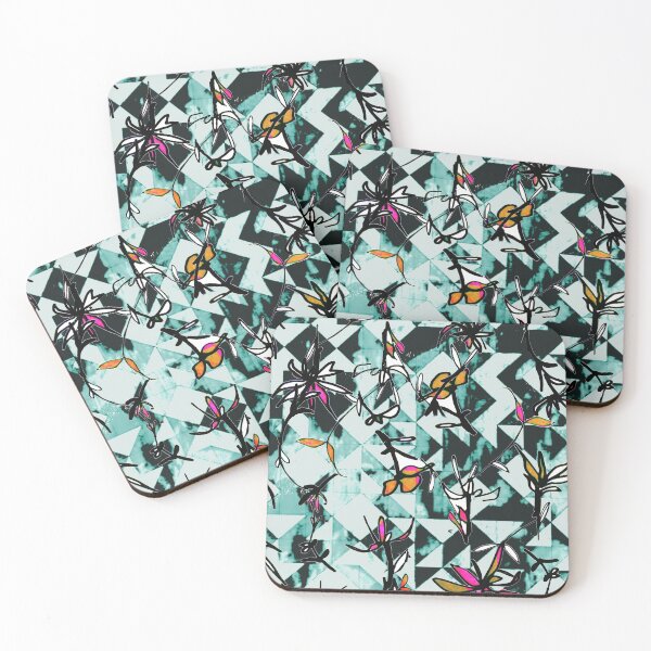 Item preview, Post Modern Floral Geometric Pattern designed and sold by FETtees.
