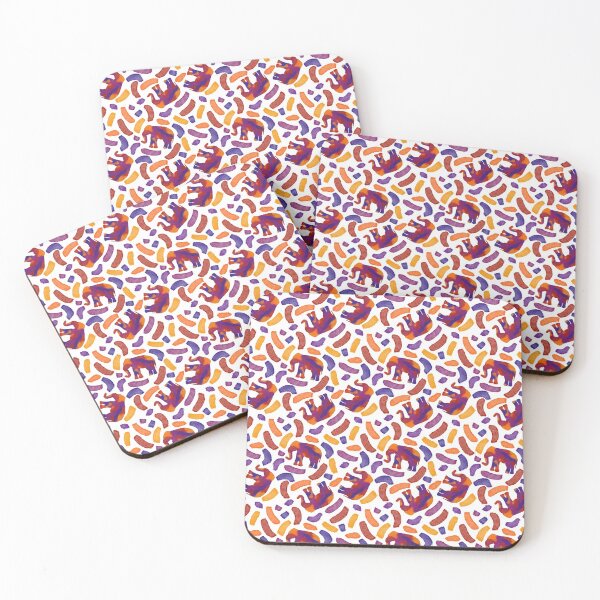 Item preview, Elephants in Warm Colors designed and sold by Hodgepodge Bricolage.
