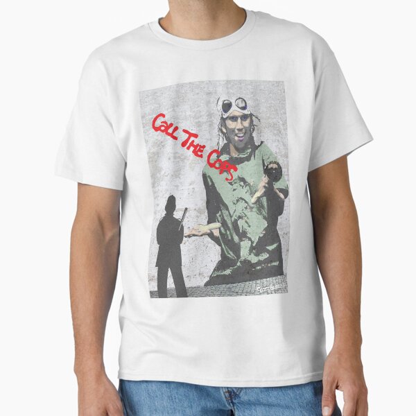 Item preview, Llama a los policías: Bez, Happy Monday's, estilo Banksy designed and sold by Scott Bradley Musgrave.