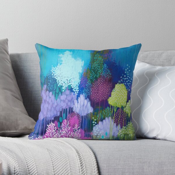 Under The Trees Throw Pillow