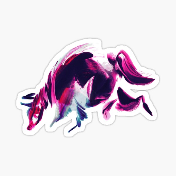 Item preview, misfit (pink fluffy wolf puppy) designed and sold by revioLATE.