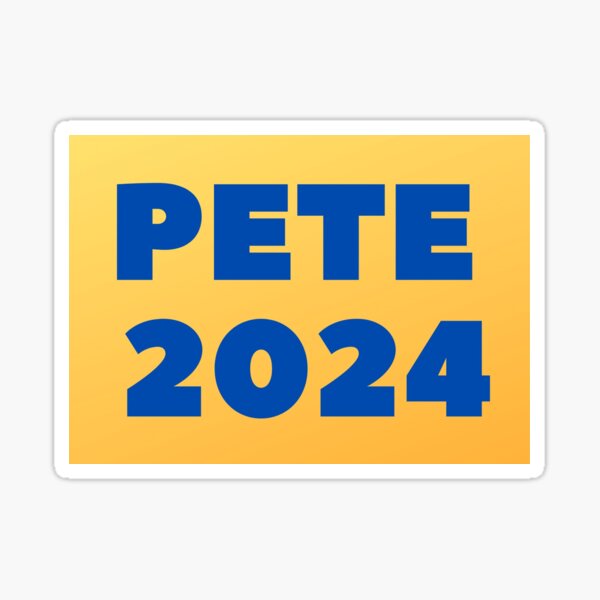 "Pete 2024" Sticker for Sale by JonahW08 Redbubble