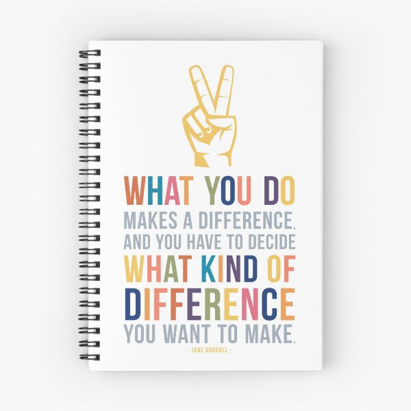 Item preview, What You Do Makes a Difference Jane Goodall Quote designed and sold by Kristen Glanzmann.