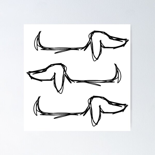 Item preview, Abstract Dachshund  designed and sold by pixel-rose.