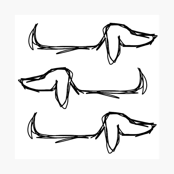Item preview, Abstract Dachshund  designed and sold by pixel-rose.