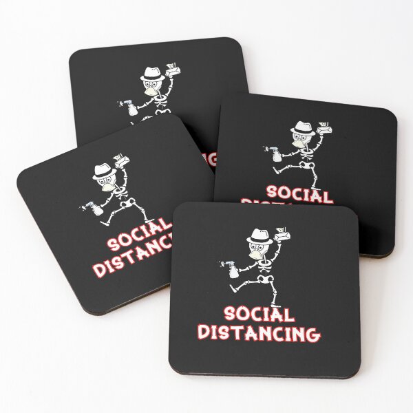Item preview, social distancing skeleton,Social Distance,Wash Your Hands,Self Quarantine designed and sold by Ben-L.