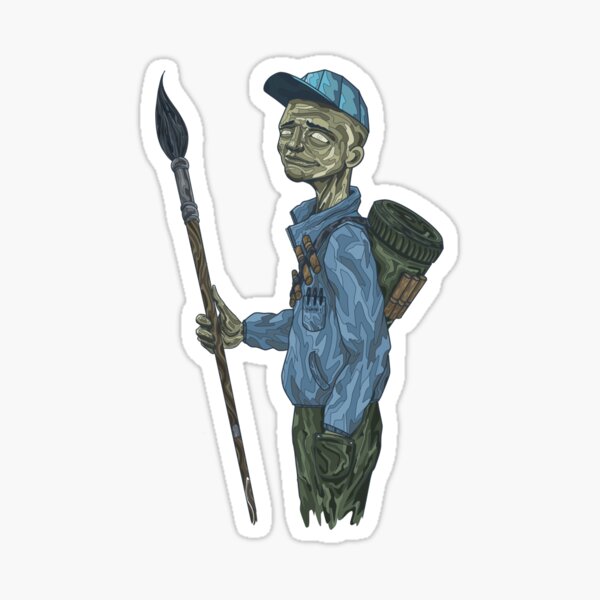 Brush boy Sticker
