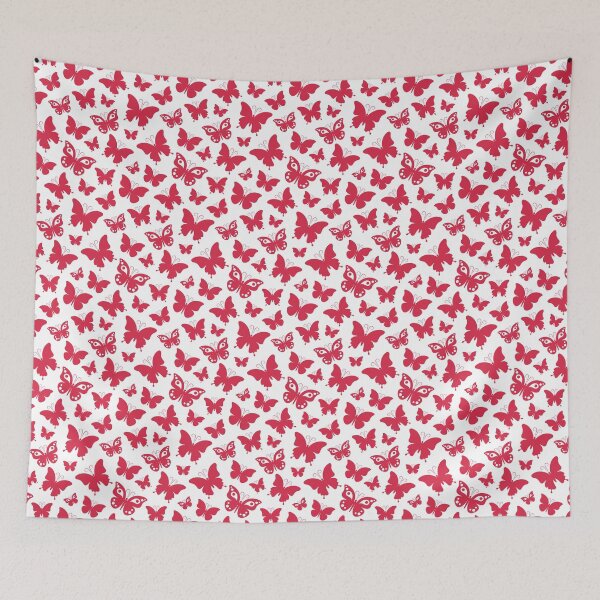 Aperçu de l'œuvre Motif de jolis papillons rouges créée et vendue par Deviser.
