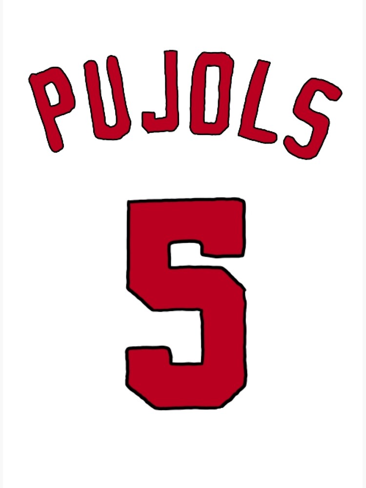 Albert Pujols Jersey  Art Board Print for Sale by athleteart20