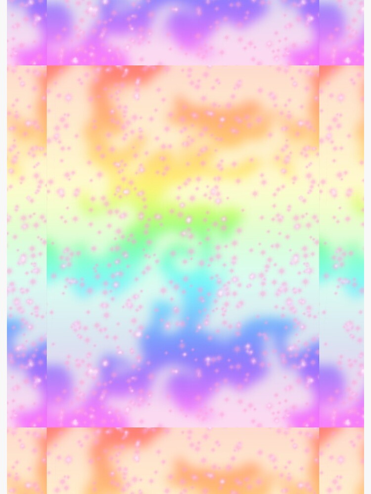 Aesthetic Pastel sparkly rainbow background 