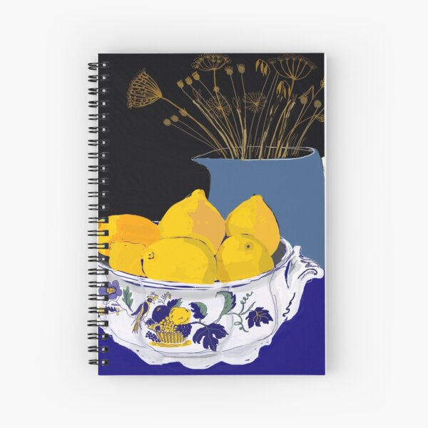 Spode Bowl and Lemons Spiral Notebook