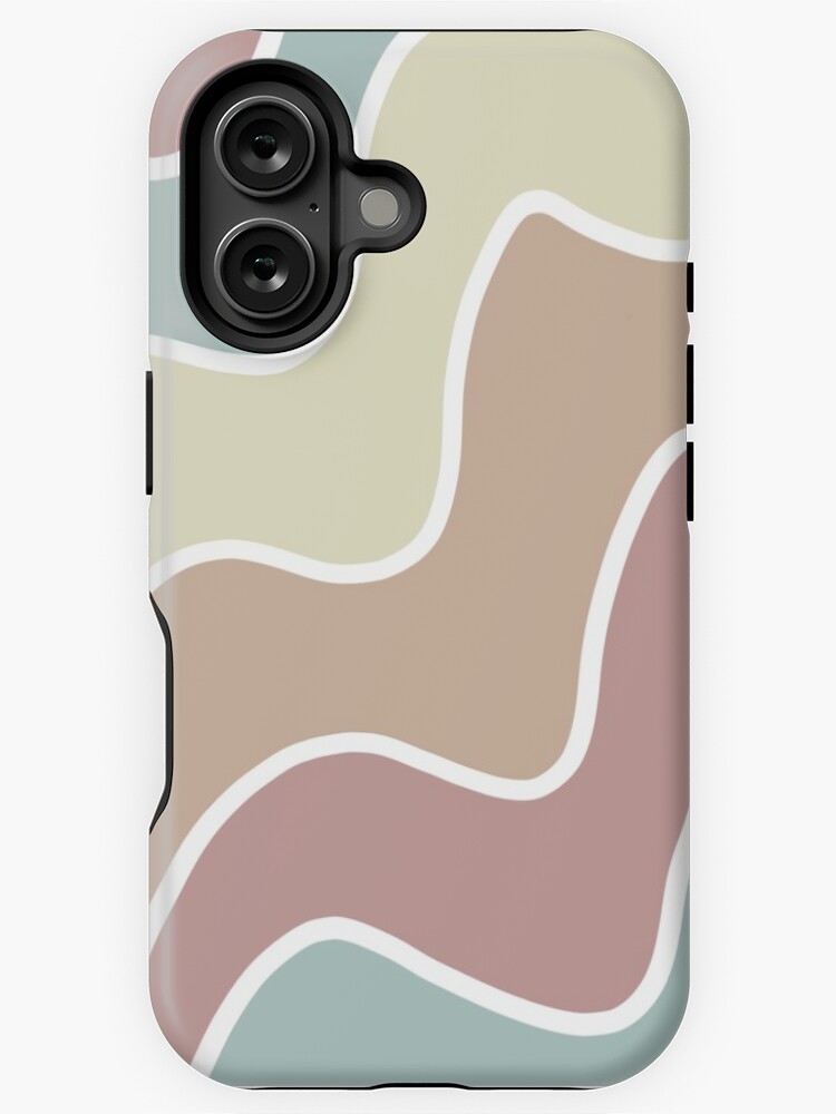 Thumbnail 1 of 4, iPhone Case, Aesthetic colorful stripes wallpaper designed and sold by Pastel-PaletteD.