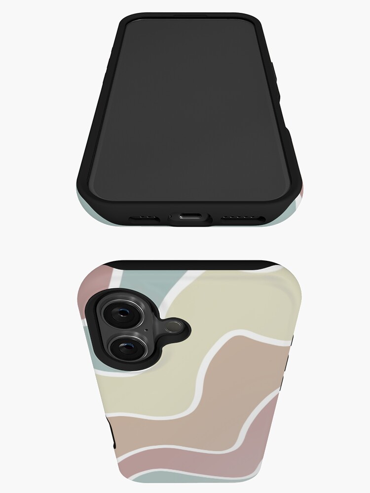 Thumbnail 3 of 4, iPhone Case, Aesthetic colorful stripes wallpaper designed and sold by Pastel-PaletteD.