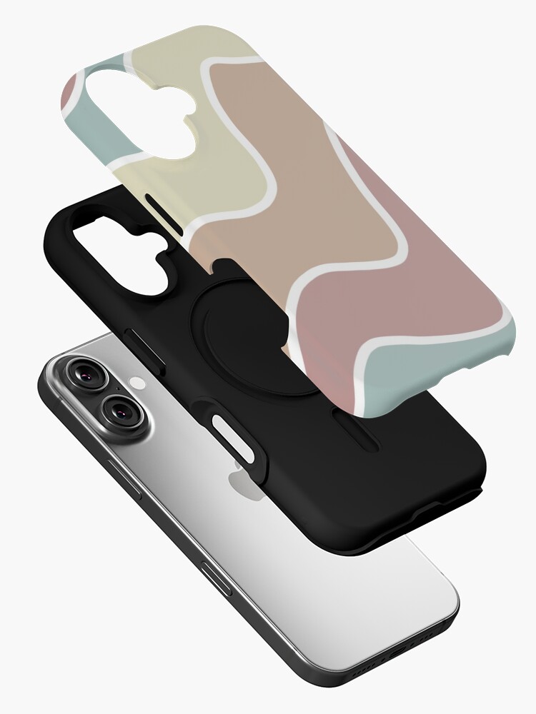 Thumbnail 2 of 4, iPhone Case, Aesthetic colorful stripes wallpaper designed and sold by Pastel-PaletteD.
