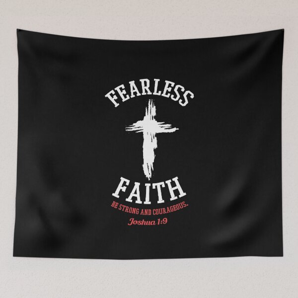 Item preview, FEARLESS FAITH Joshua 1:9 Bible Verse designed and sold by jasebro.