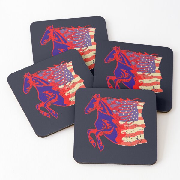 Item preview, Horse and US Flag designed and sold by No1Equestrian.