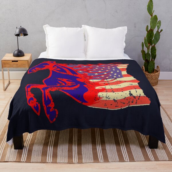 Item preview, Horse and US Flag designed and sold by No1Equestrian.