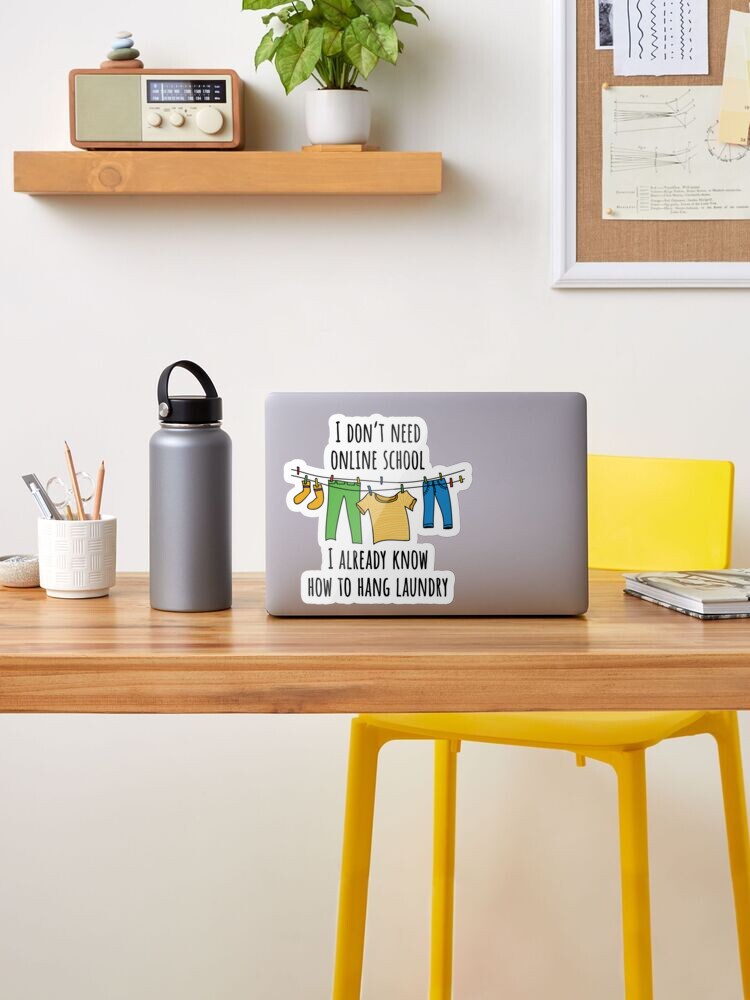 Alternate view of Online School. Sticker