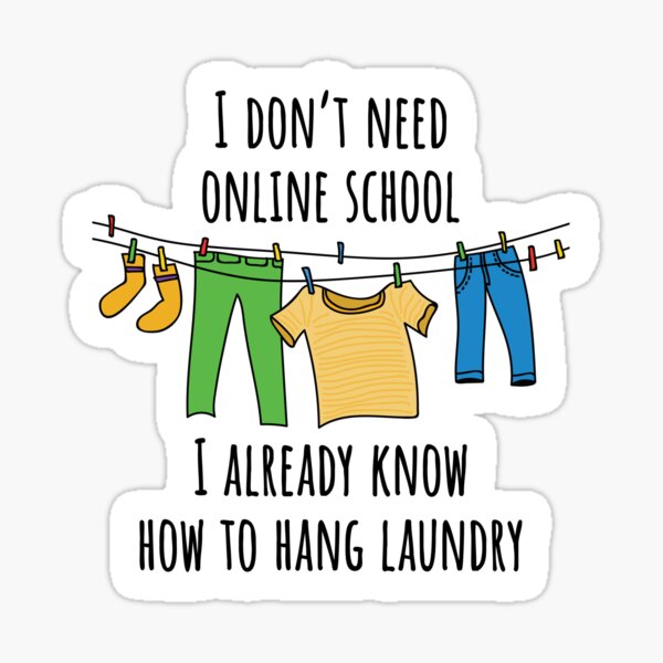 Online School. Sticker