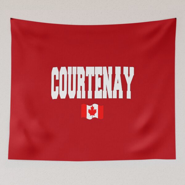 Item preview, Courtenay with Canadian flag designed and sold by AllShirts21.