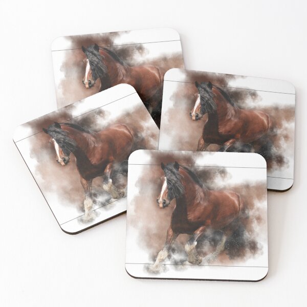 Item preview, Shire Horse horse jumps out of the frame designed and sold by Nicole Bleck.