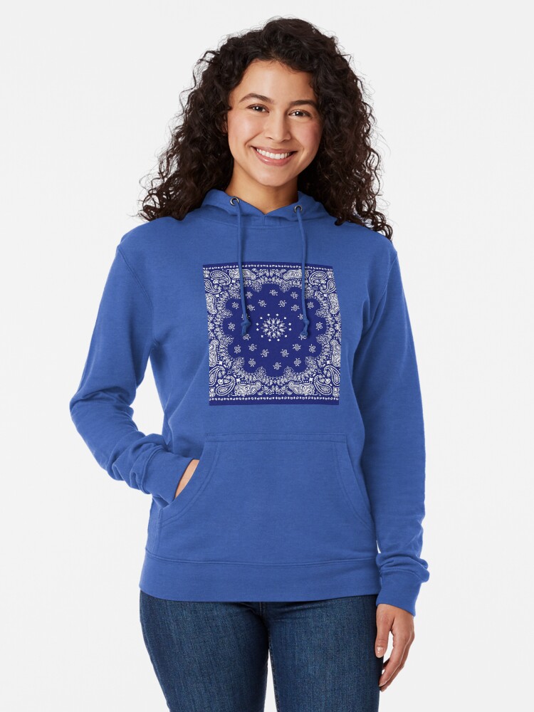 blue bandana hoodie