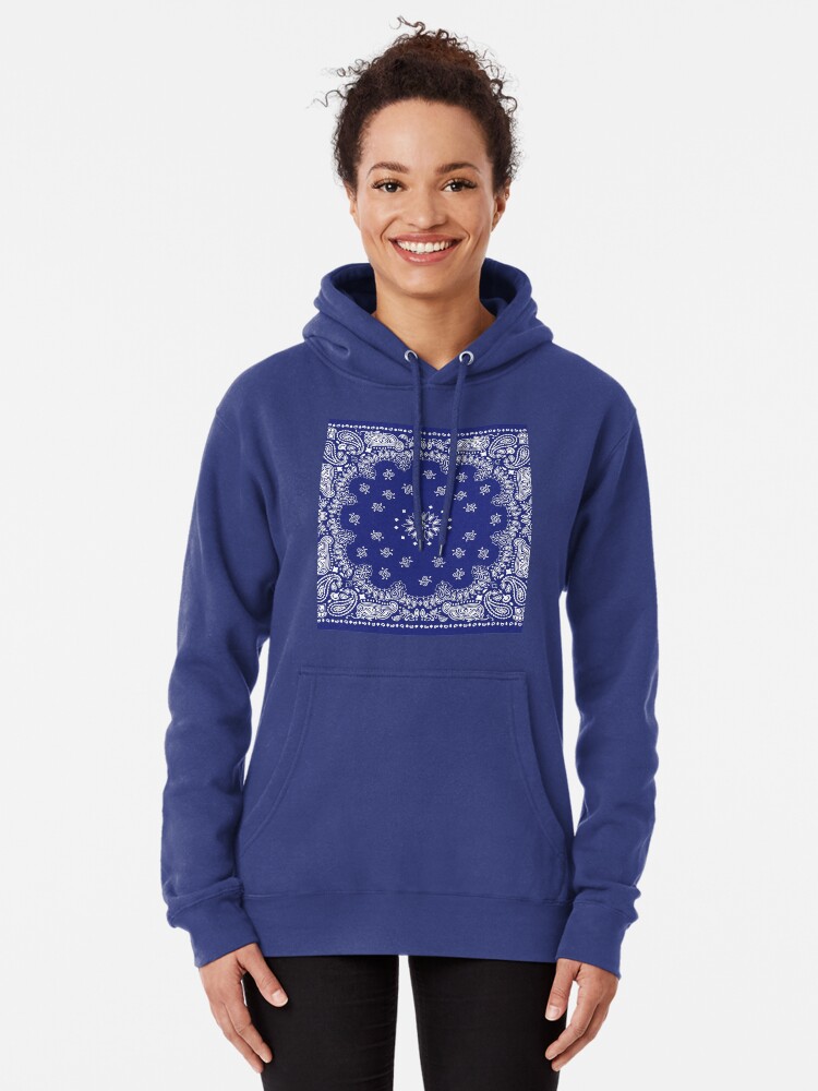 blue bandana hoodie