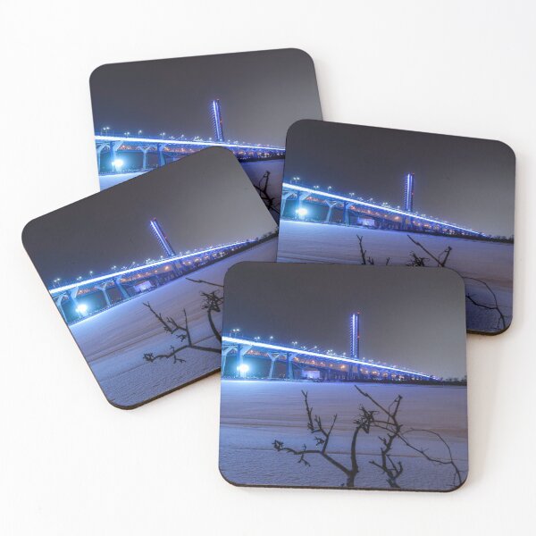 Item preview, Champlain bridge Montreal at night designed and sold by RezieMart.