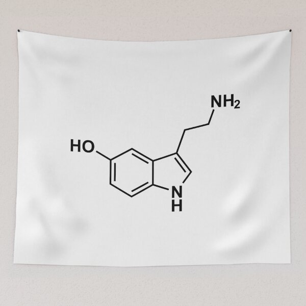 Artikelvorschau, chemische Serotoninformel entworfen und verkauft von tony4urban.