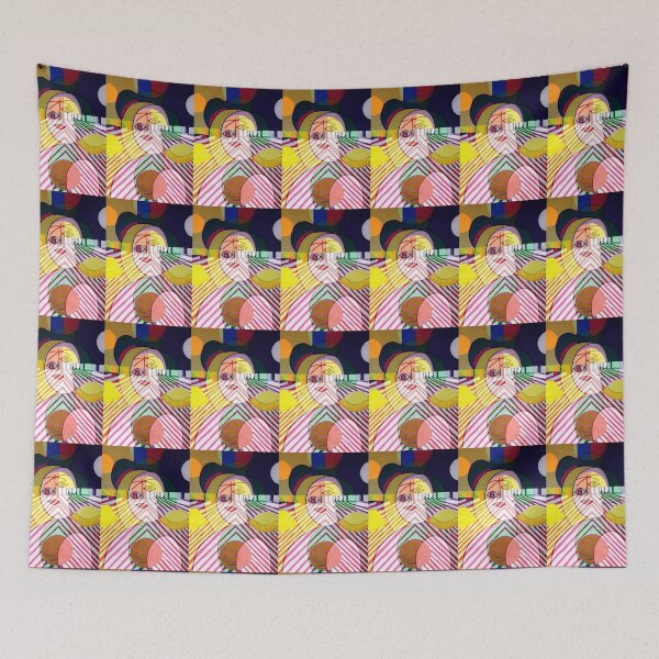 Item preview, lady and floating lemons. smiley100[c.a.2020] collage designed and sold by smiley100.