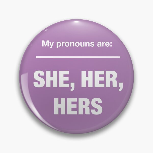 Item preview, My pronouns are: She, Her, Hers - Purple designed and sold by rodentgorl.