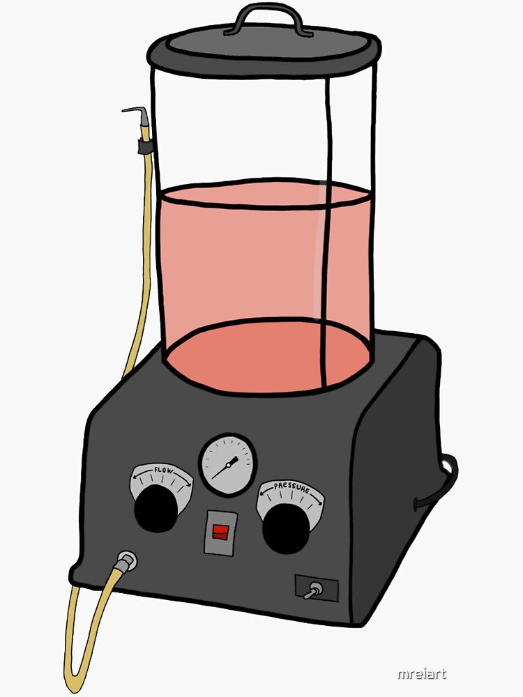 "Embalming Machine" Sticker for Sale by mreiart Redbubble