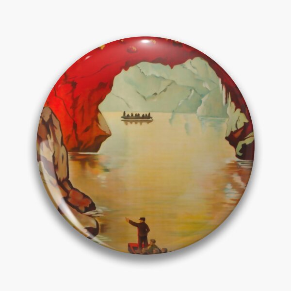 Aperçu de l'œuvre Remouchamps La Grotte affiche vintage créée et vendue par stickart-marek.