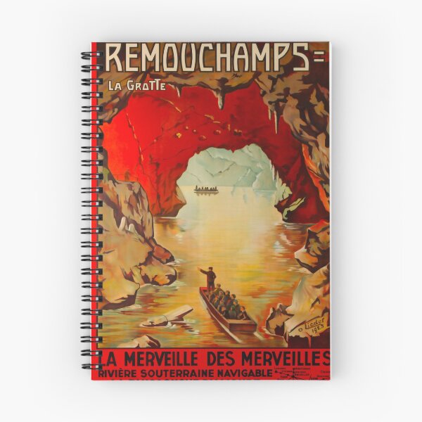 Aperçu de l'œuvre Remouchamps La Grotte affiche vintage créée et vendue par stickart-marek.