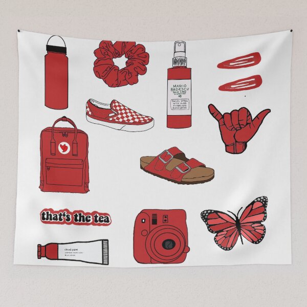 Item preview, Red vsco stickerpack  designed and sold by coffeecrisp.