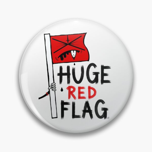 Item preview, Huge Red Flag designed and sold by Kirsty Finnigan.