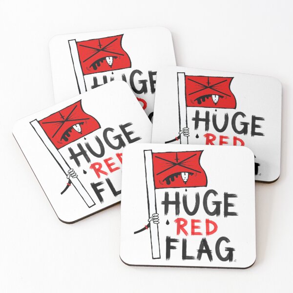 Item preview, Huge Red Flag designed and sold by Kirsty Finnigan.