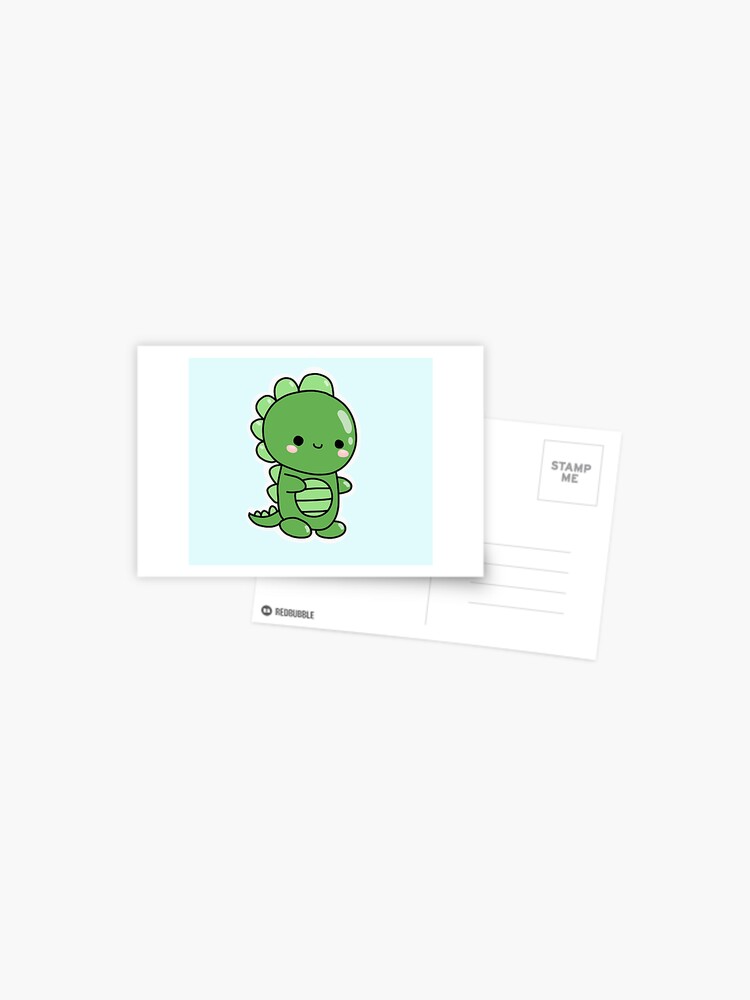 Cute Kawaii Dinosaur Postcard By Sakurakey Redbubble