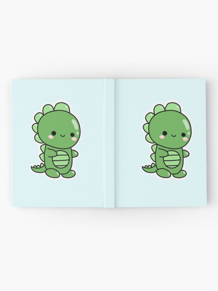 Cute Kawaii Dinosaur Hardcover Journal By Sakurakey Redbubble