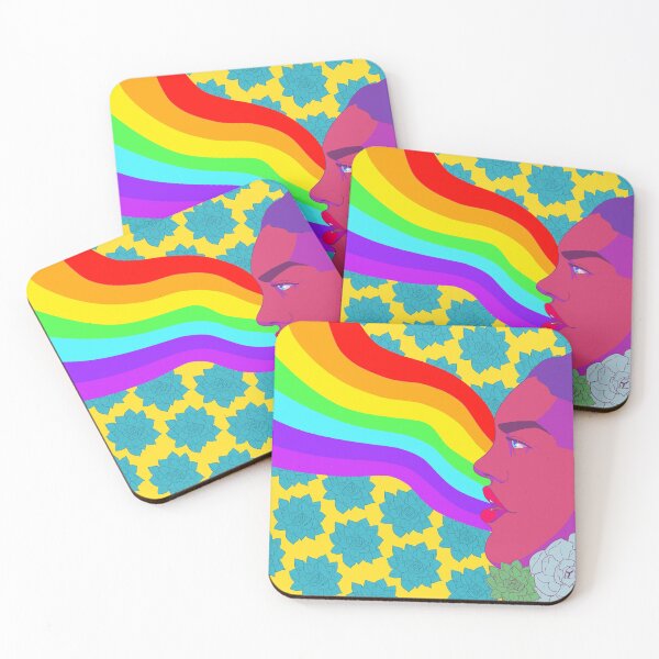 Item preview, rainbows and succulents designed and sold by curio18.