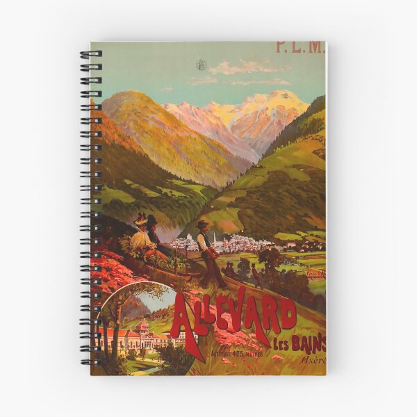 Item preview, Allevaro les Bains vintage travel poster designed and sold by stickart-marek.