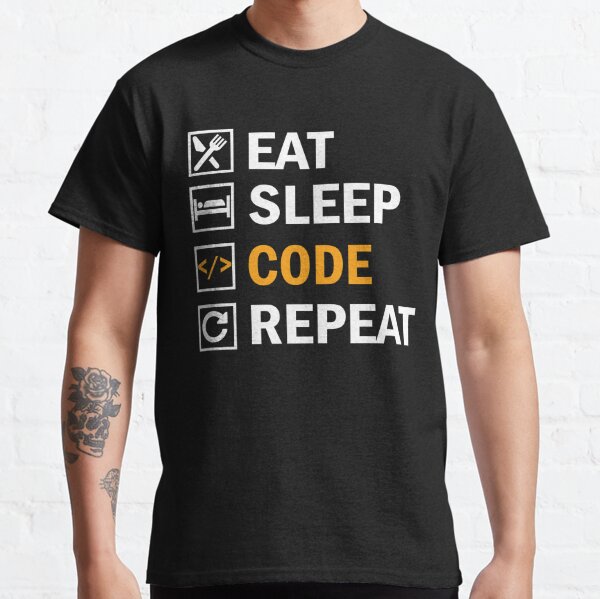 How To Code Gifts Merchandise Redbubble - eat sleep roblox long sleeve t shirt customon