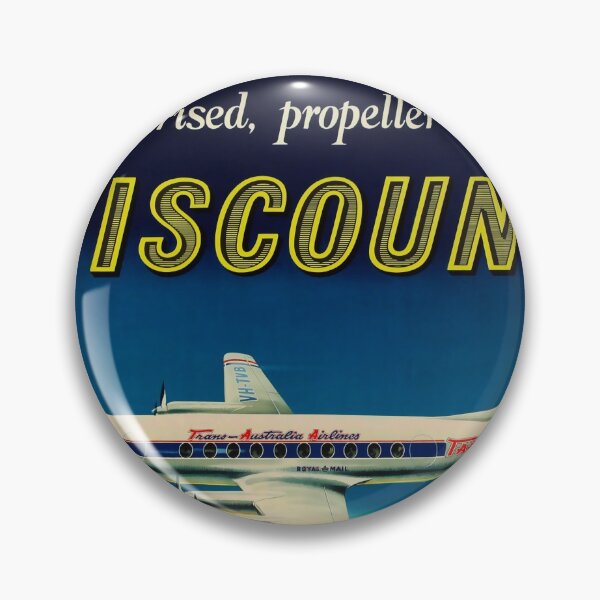 Artikelvorschau, TAA Viscount vintage travel poster entworfen und verkauft von stickart-marek.