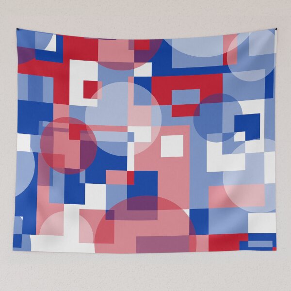 Item preview, Team Series - Rangers - Circles and Squares designed and sold by Eye on the Blueline.