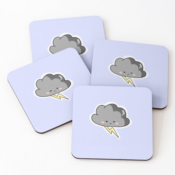 Item preview, Cute Grumpy Thundercloud designed and sold by SakuraKey.