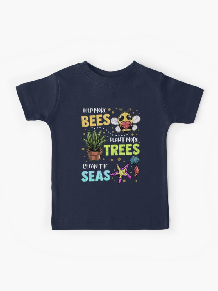 Save The Bees, Trees And Seas Shirt. Climate Change T-Shirt Save The Bees, Trees And Seas Shirt. Climate Change T-Shirt